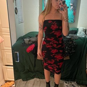 Floral bodycon dress